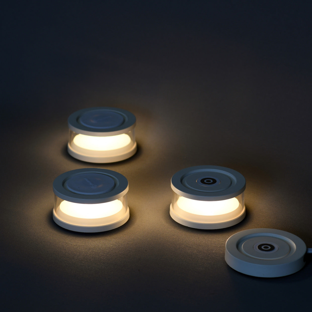 【3個セット】LED ライト 充電式スタッキング FLM-2102-WH S1 MoriMori LASMO モリモリ 照明 ライト 充電式 LEDライト 間接照明 ベッドライト アウトドア 軽量 持ち運び